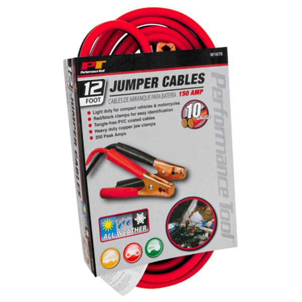 Jumper Cable 10G 12Ft Pt